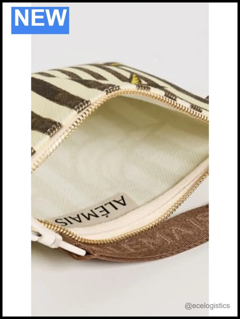 Woven Jacquard Clutch with Fringe Trim and Detachable Wrist Strap